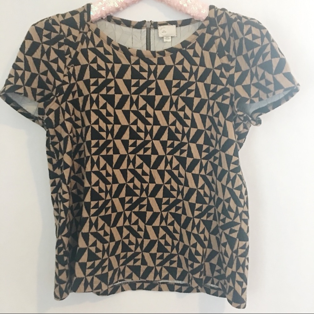Postmark | Brown and Black Printed Top